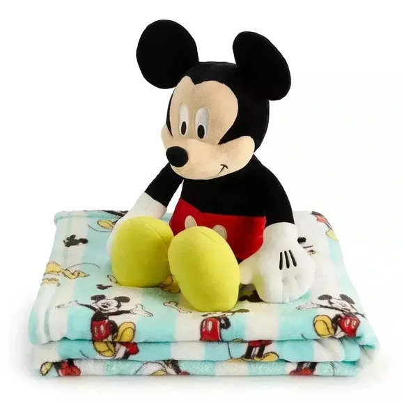 Disney's Mickey Mouse & Pluto Pillow Buddy & Throw Blanket Set - Picture 2 of 4